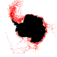 Iceberg movement tracks from 1999 to 2010.